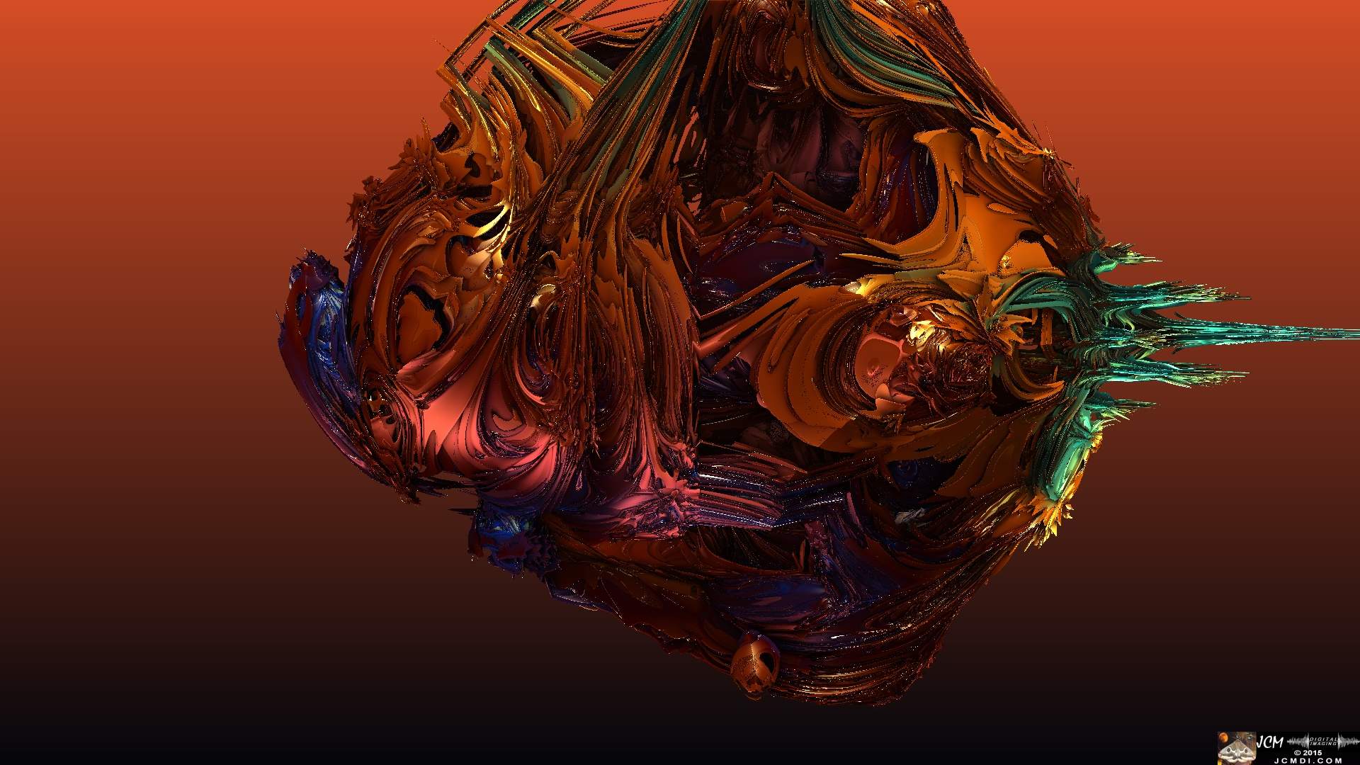 Twisty Fractal image made in Mandelbulb 3D JCMDI.COM